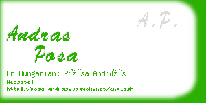 andras posa business card